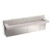 KOHLER K-81028-BSS Constellation 90" wall-mount trough lavatory system with backsplash, desertsilver