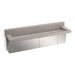 KOHLER K-81028-BSS Constellation 90" wall-mount trough lavatory system with backsplash, neutral concrete