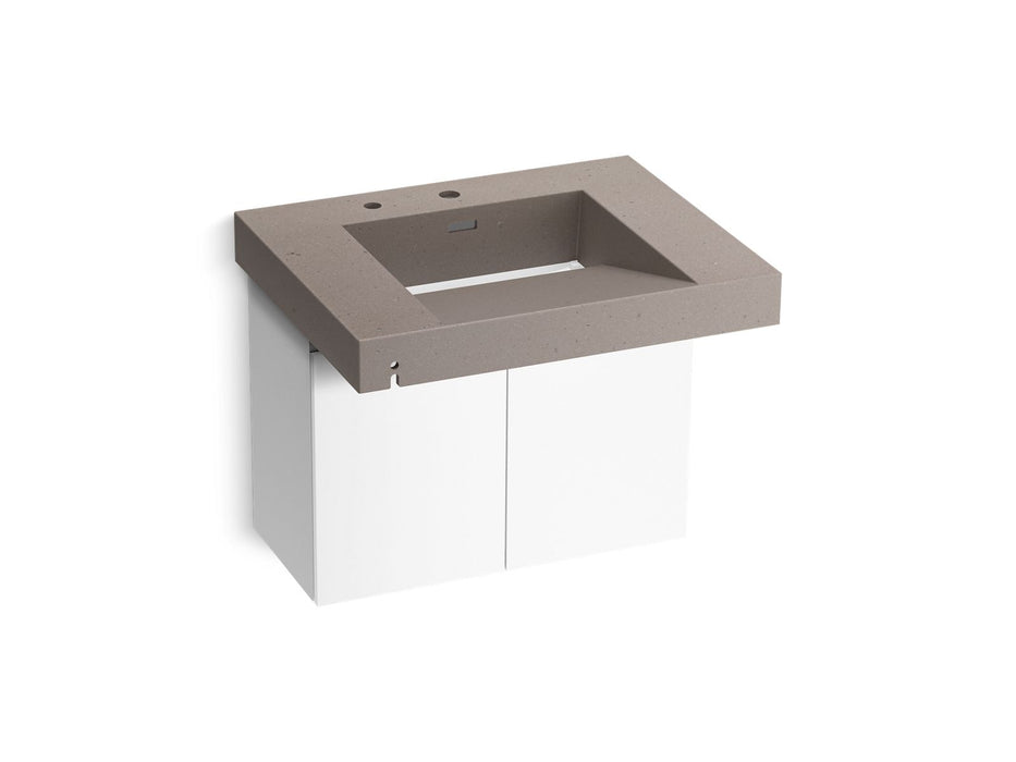 KOHLER K-81029-BPW Constellation 30" wall-mount lavatory system, concrete