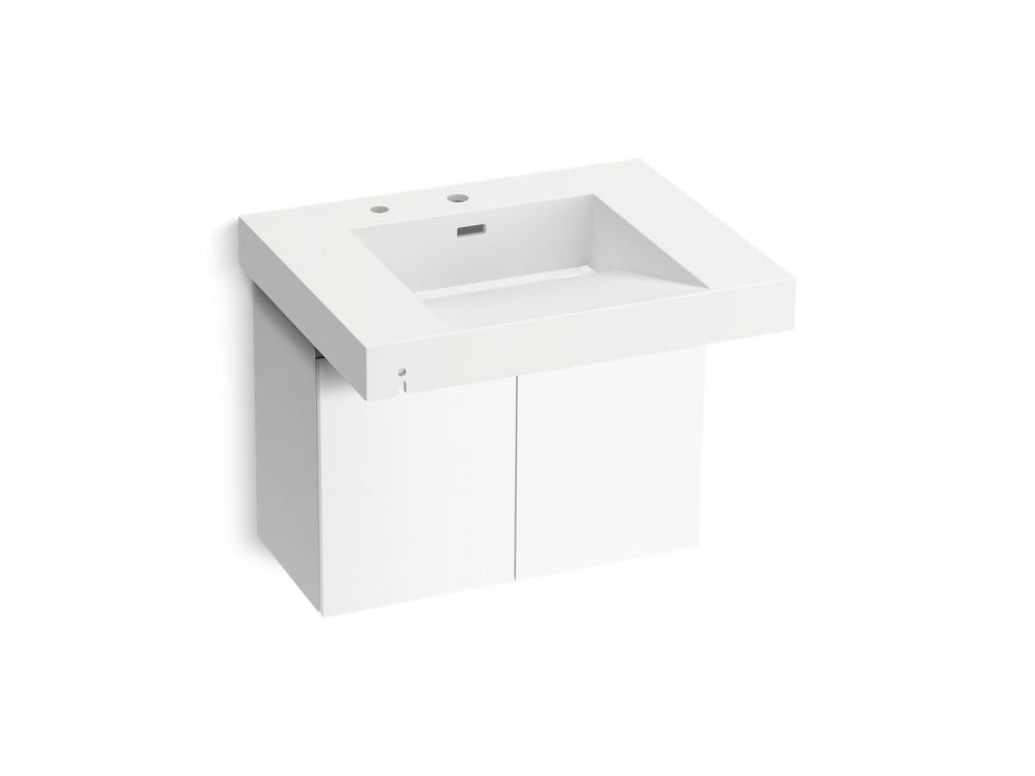 KOHLER K-81029-BPW Constellation 30" wall-mount lavatory system, miami white