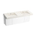 KOHLER K-81030-BPW Constellation 60" wall-mount basin lavatory system, arrow root