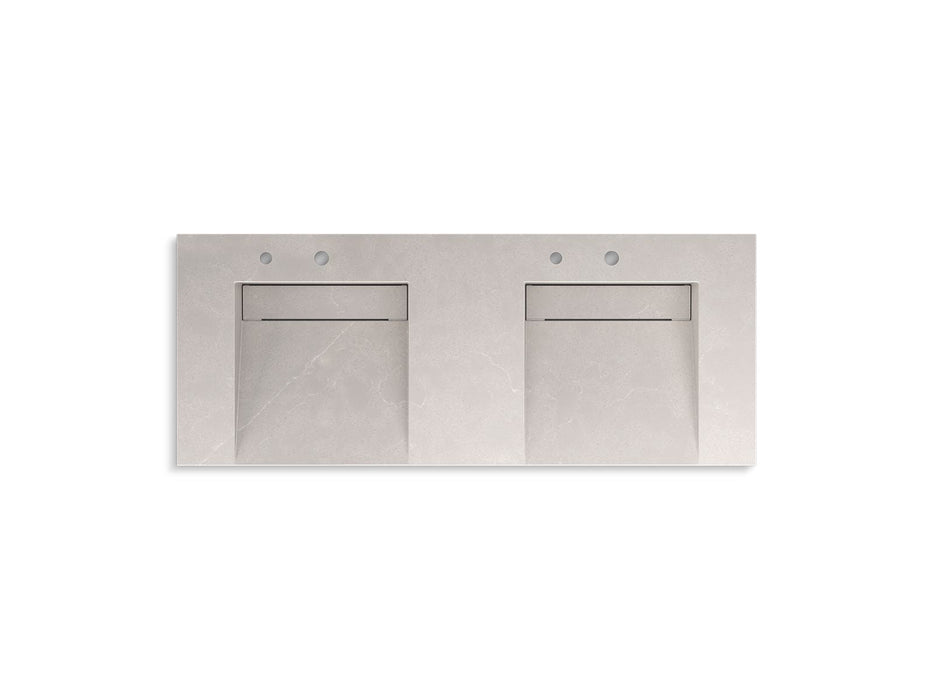 KOHLER K-81030-BPW Constellation 60" wall-mount basin lavatory system, desertsilver - view 2