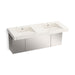 KOHLER K-81030-BSS Constellation 60" wall-mount basin lavatory system, arrow root
