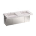 KOHLER K-81030-BSS Constellation 60" wall-mount basin lavatory system, et statuario