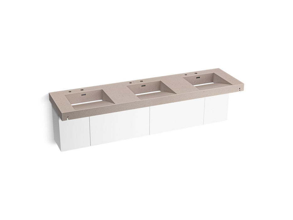 KOHLER K-81031-BPW Constellation 90" wall-mount basin lavatory system, canvas
