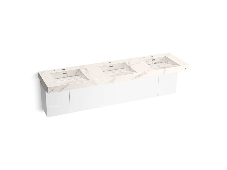 KOHLER K-81031-BPW Constellation 90" wall-mount basin lavatory system, et cal gold