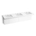 KOHLER K-81031-BPW Constellation 90" wall-mount basin lavatory system, glacier white