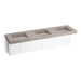 KOHLER K-81031-BPW Constellation 90" wall-mount basin lavatory system, neutral concrete