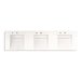 KOHLER K-81031-BSS Constellation 90" wall-mount basin lavatory system, designer white