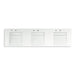 KOHLER K-81031-BSS Constellation 90" wall-mount basin lavatory system, miami white