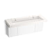 KOHLER K-81032-BPW Constellation 60" wall-mount trough lavatory system, designer white