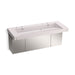 KOHLER K-81032-BSS Constellation 60" wall-mount trough lavatory system, et statuario