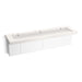 KOHLER K-81033-BPW Constellation 90" wall-mount trough lavatory system, designer white
