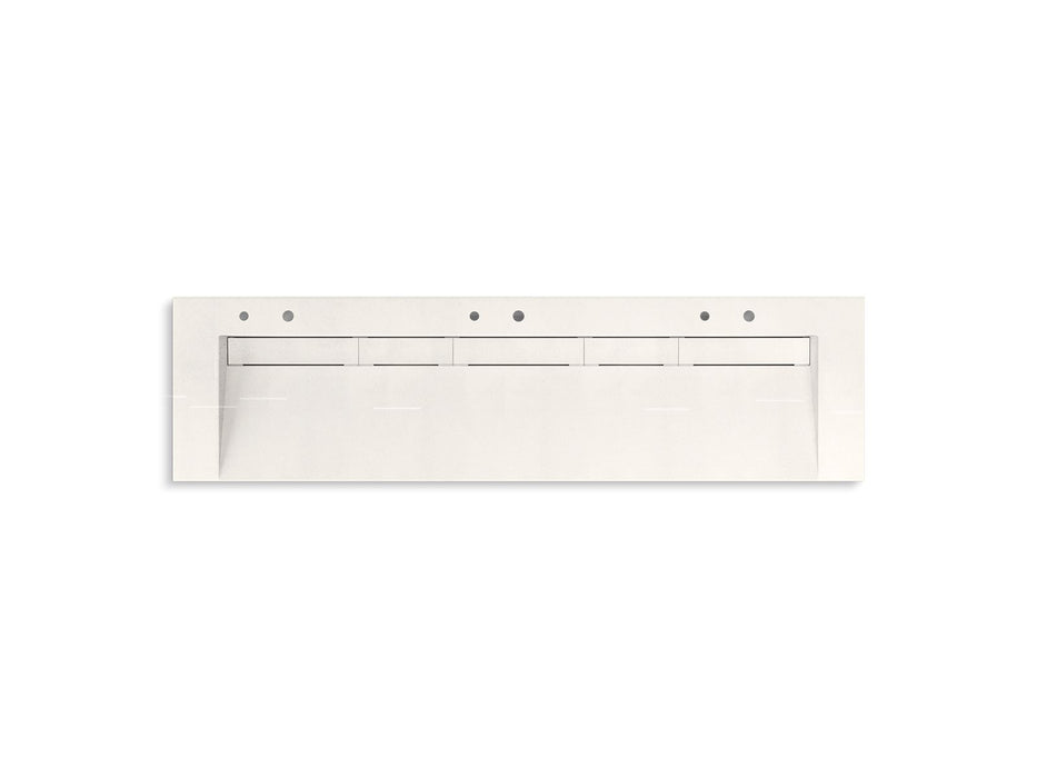 KOHLER K-81033-BSS Constellation 90" wall-mount trough lavatory system, arrow root