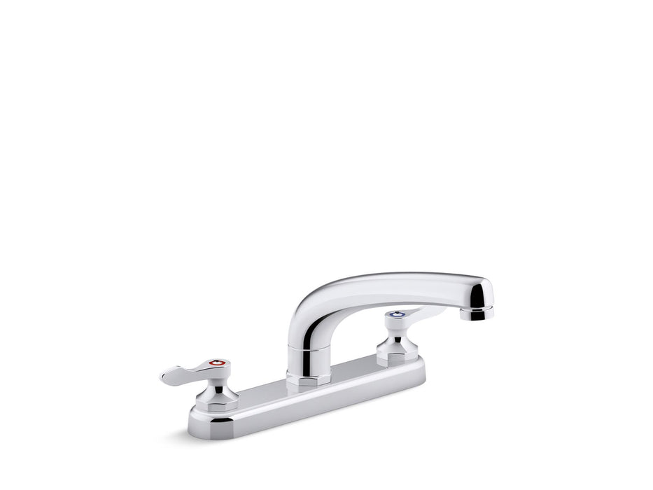 KOHLER K-810T20-4AFA Triton Bowe 1.8 gpm kitchen sink faucet with 8-3/16" swing spout, aerated flow and lever handles,...