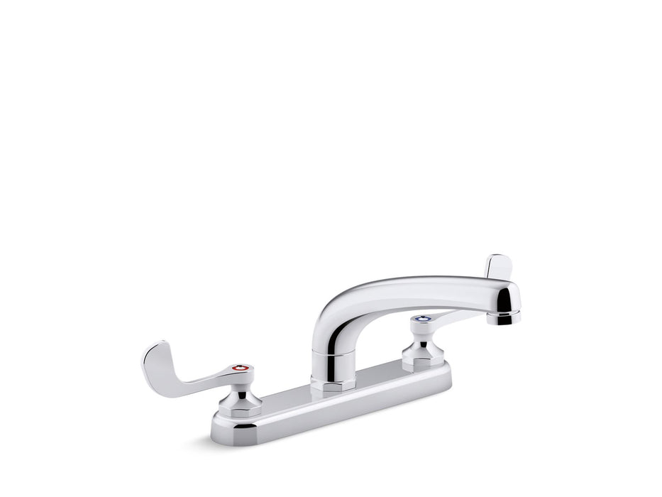 KOHLER K-810T20-5AFA Triton Bowe 1.8 gpm kitchen sink faucet with 8-3/16" swing spout, aerated flow and wristblade...