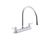 KOHLER K-810T70-4AFA Triton Bowe 1.8 gpm kitchen sink faucet with 9-5/16" gooseneck spout, aerated flow and lever...