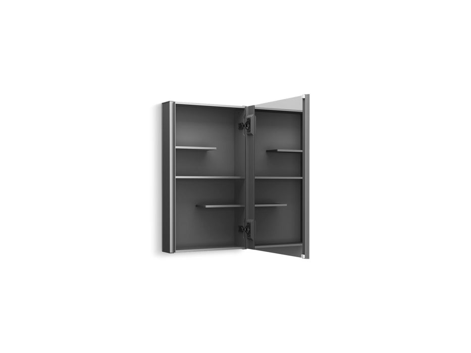 KOHLER K-81144 Maxstow 15" W x 24" H medicine cabinet, dark anodized aluminum - view 2