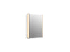 KOHLER K-81144-SLE Maxstow 17" x 24" lighted medicine cabinet, dark anodized aluminum