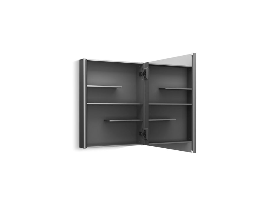 KOHLER K-81145 Maxstow 20" W x 24" H medicine cabinet, dark anodized aluminum - view 2