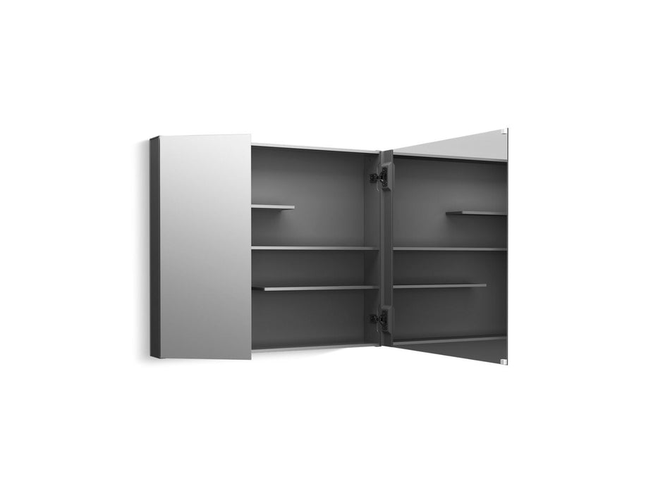 KOHLER K-81146 Maxstow 30" W x 24" H medicine cabinet, dark anodized aluminum - view 2