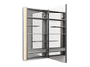 KOHLER K-81148-SLE Maxstow 22" x 40" lighted medicine cabinet, dark anodized aluminum - view 2