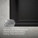 KOHLER K-8185-1 Kennon 33" top-/undermount double-bowl kitchen sink, matte black - view 3
