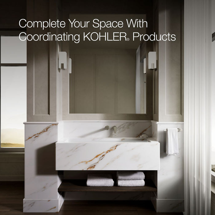 KOHLER K-8192-0 Verticyl 42-1/2" Rectangular Undermount Bathroom Sink, white - view 4