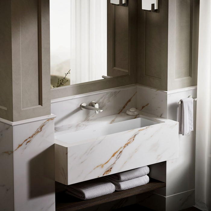 KOHLER K-8192-0 Verticyl 42-1/2" Rectangular Undermount Bathroom Sink, white - view 5