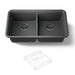 KOHLER K-8199 Cairn 33-1/2" undermount double-bowl kitchen sink, matte graphite - view 5