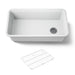 KOHLER K-8206 Cairn 33-1/2" undermount single-bowl kitchen sink, matte white - view 5