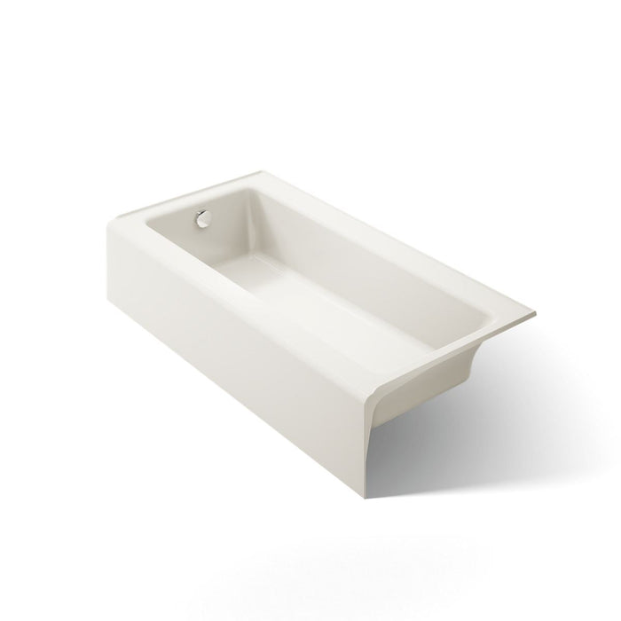 KOHLER K-837 Bellwether 60" x 30-1/4" alcove bath, left drain, biscuit - view 5