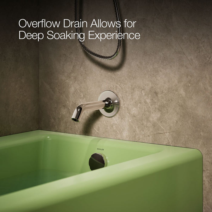 KOHLER K-838 Bellwether 60" x 30-1/4" alcove bath, right drain, fresh green - view 2