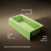 KOHLER K-838 Bellwether 60" x 30-1/4" alcove bath, right drain, fresh green - view 4