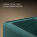 KOHLER K-838 Bellwether 60" x 30-1/4" alcove bath, right drain, teal - view 2