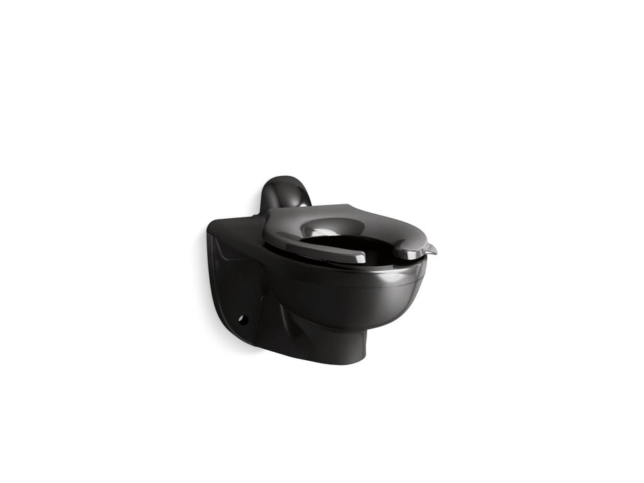 KOHLER K-84323 Kingston Ultra Wall-mount rear spud flushometer bowl, black black