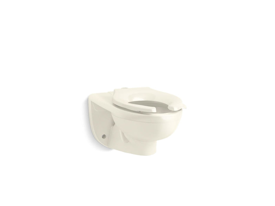 KOHLER K-84325 Kingston Ultra Wall-mount top spud flushometer bowl, biscuit