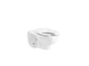 KOHLER K-84325 Kingston Ultra Wall-mount top spud flushometer bowl, white