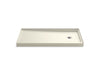 KOHLER K-8458 Rely 60" x 32" alcove shower base, right drain, biscuit