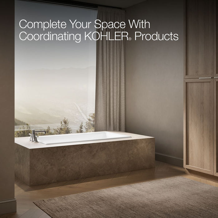 KOHLER K-850 Tea-for-Two 60" x 32" drop-in bath, white - view 3