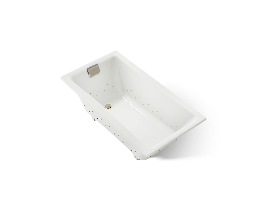 KOHLER K-852-GHBN Tea-for-Two 60" x 32" drop-in Heated BubbleMassage air bath, dune