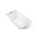 KOHLER K-852-GHCP Tea-for-Two 60" x 32" drop-in Heated BubbleMassage air bath, white