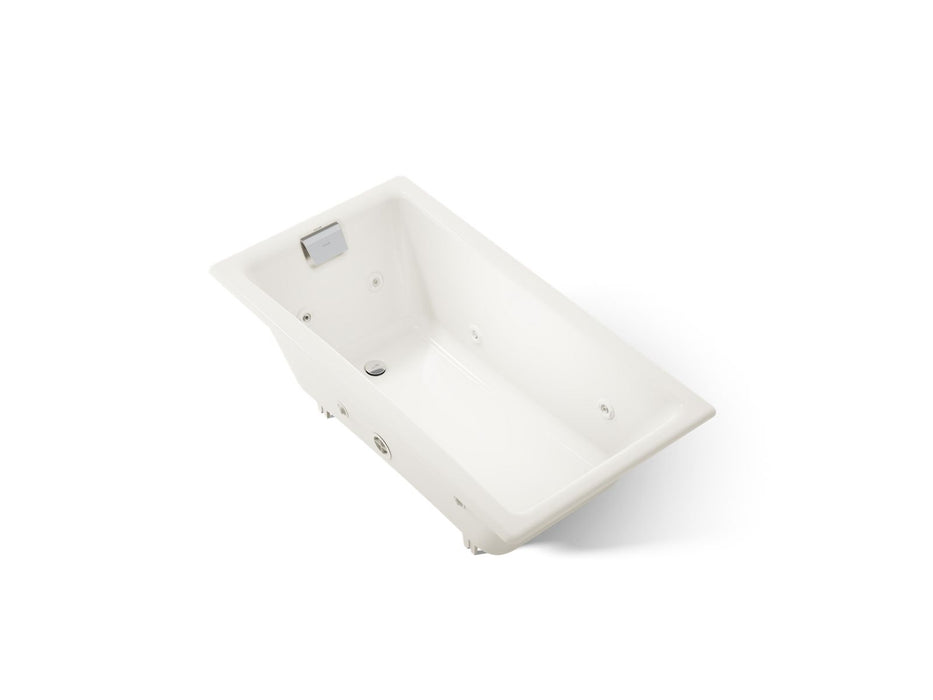 KOHLER K-852-JHE Tea-for-Two 60" x 32" drop-in/undermount whirlpool bath, biscuit