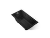 KOHLER K-852-JHE Tea-for-Two 60" x 32" drop-in/undermount whirlpool bath, black black