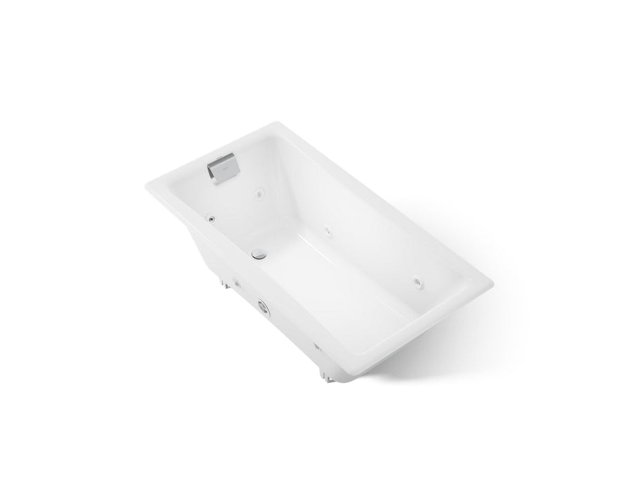 KOHLER K-852-JHE Tea-for-Two 60" x 32" drop-in/undermount whirlpool bath, white