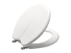KOHLER K-85332-CP Rochelle Toilet Seat, white