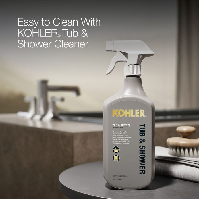 KOHLER K-855 Tea-for-Two 66" x 36" drop-in/undermount bath, thunder grey - view 4