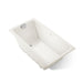 KOHLER K-856-GH96 Tea-for-Two 66" x 36" drop-in Heated BubbleMassage air bath, biscuit