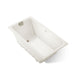 KOHLER K-856-GHBN Tea-for-Two 66" x 36" drop-in Heated BubbleMassage air bath, biscuit