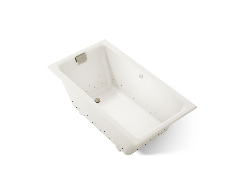 KOHLER K-856-GHBN Tea-for-Two 66" x 36" drop-in Heated BubbleMassage air bath, biscuit